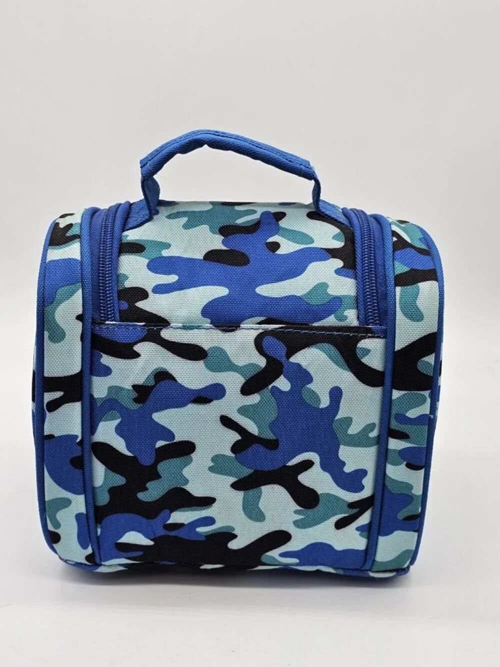 Tupperware Lunch Box Blue Camouflage Lunchbox Cup Container Sandwich Keeper 4 Pc